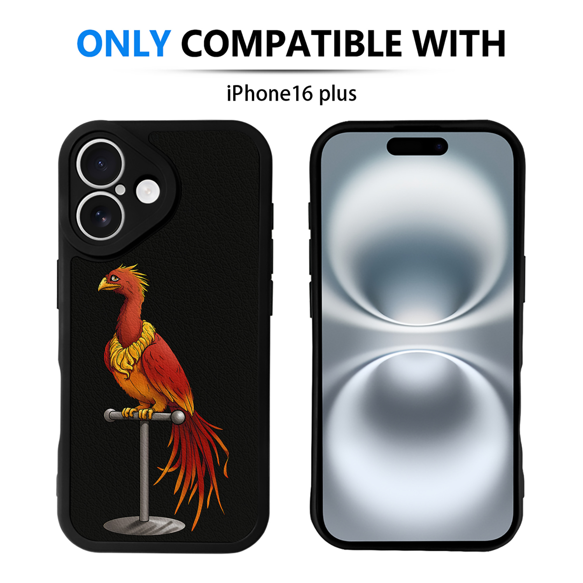 （画像用） Harry Potter ハリー・ポッターシリーズ 【iPhone 16シリーズ対応】シリコンスマホケース（レザー調） 材質：シリコン